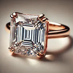 15 carat Asscher Diamond ring