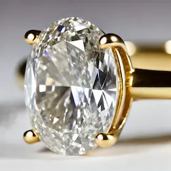 15 carat Oval Diamond ring