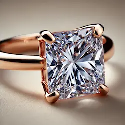 15 carat Princess Diamond ring