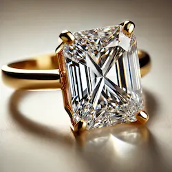 15 carat Radiant Diamond ring