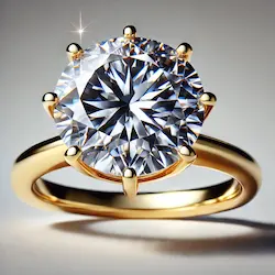 15 carat Round Diamond ring